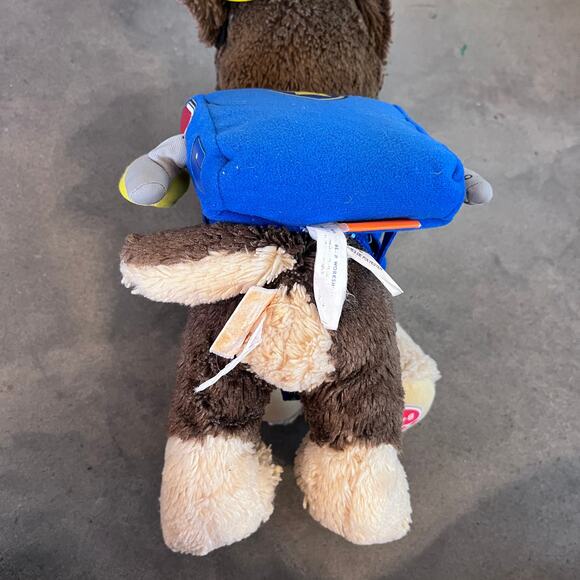 Build a Bear BAB Paw Patrol Chase cop pup stuffy gender neutral medium size - Picture 6 of 8